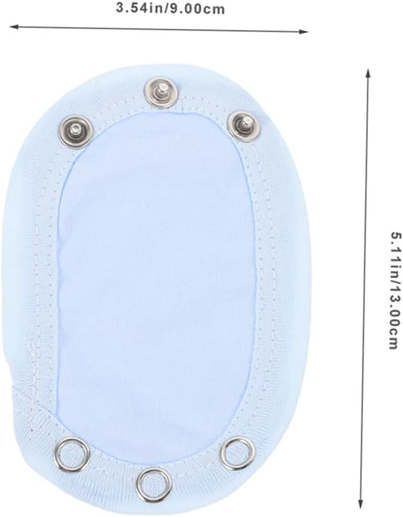 Healeved 8Pcs Cotton Muslin Newborn Hoodie Extensions Bodysuit Extender Snap for Boys Girls image number 5