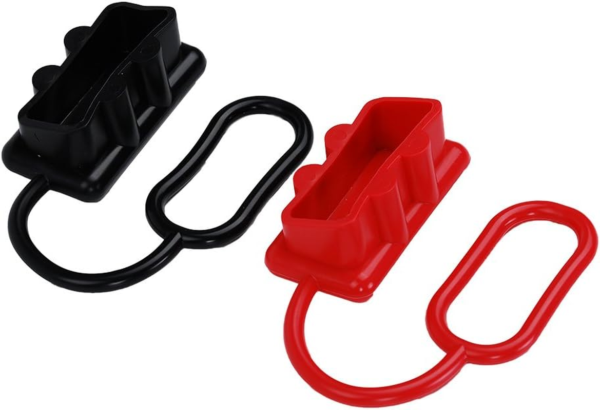 Safercctv (Pack of 2) 175A Connector Dust Cover Soft Cover Anderson Connector Cover for Anderson 175Amp DC Power Connectors image number 5