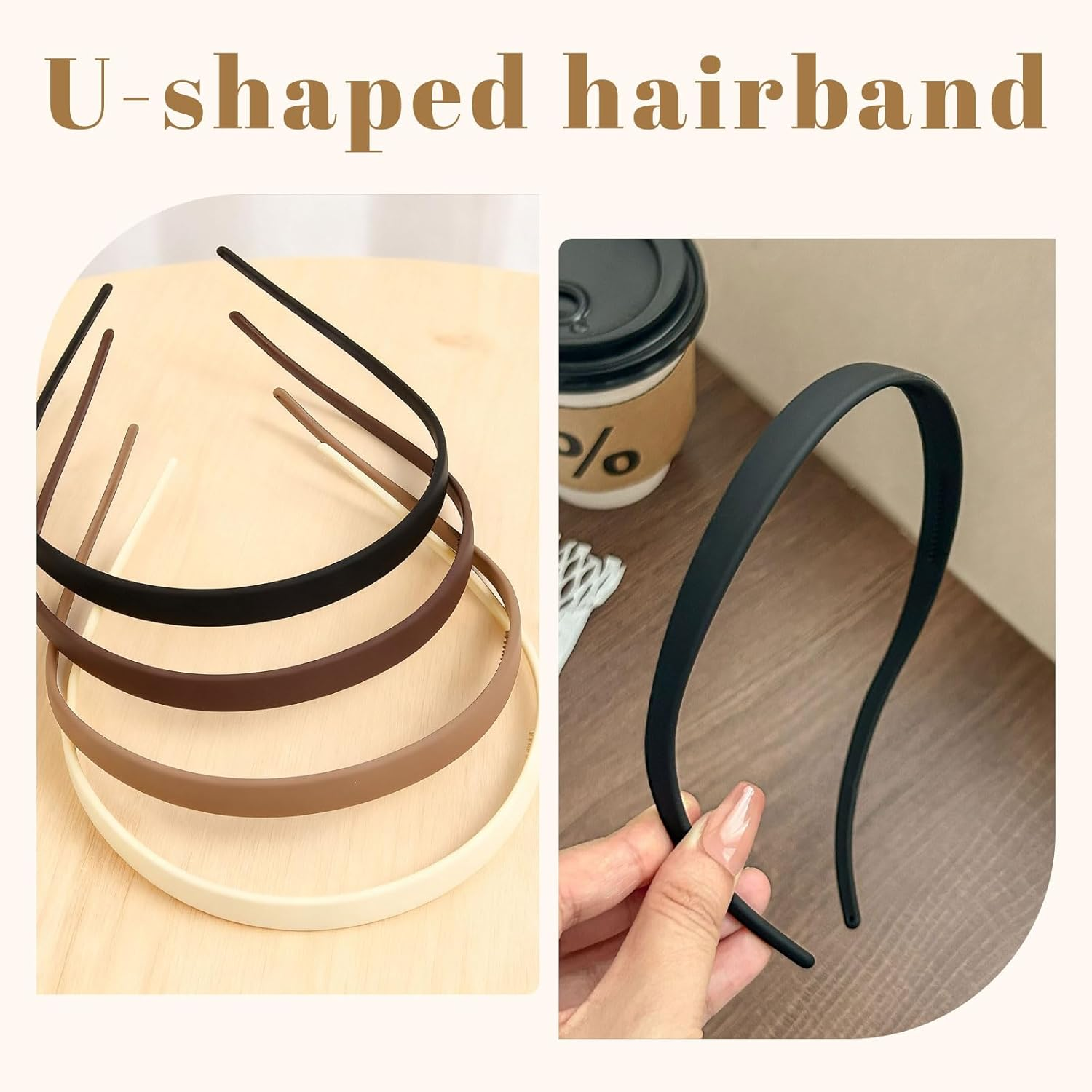 Xanthelle Women'S Headbands, Elegant Headband for Women & Headbands, Comfortable Back of the Head Headband for Glasses Wearers, Headbands with Teeth, Hair Accessories image number 6