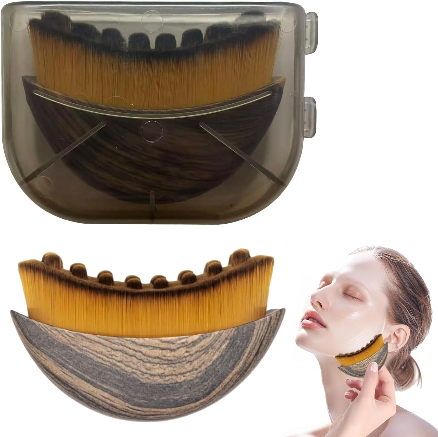 Lymphatic Brush, Lymphatic Drainage Brush, Lymphatic Contour Face Brush, Dry Brushing for Face, Drainage Massager Facial for Face, Chin, Jawline Sculpting, Skin Care and Relieve Fatigue image number 2