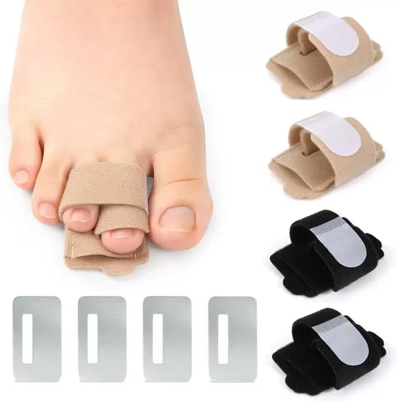 JYNVO 4 Pcs Toe Separator Set Hammer Toe Corrector Hallux Valgus Corrector Toe Separators for Hallux Valgus Correction Overlapping Toe for Women and Men image number 4