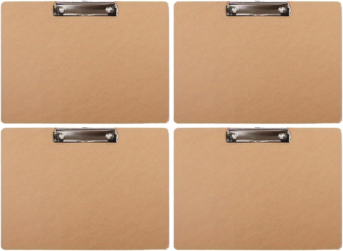 A3(17.5 X 11.5 In, 4 Pack) Basics Hardboard Horizontal Clipboard for Classroom and Office Drawing, Sketching, Drafting, Office for Classroom Studio or Field Environmental Grade Engineering Drawings image number 1