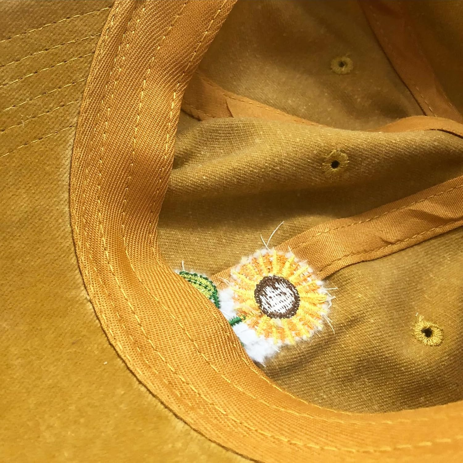 Yolrdiw Women'S Sunflowers Embroidered Baseball Cap Vintage Adjustable Outdoor Dad Hat image number 6