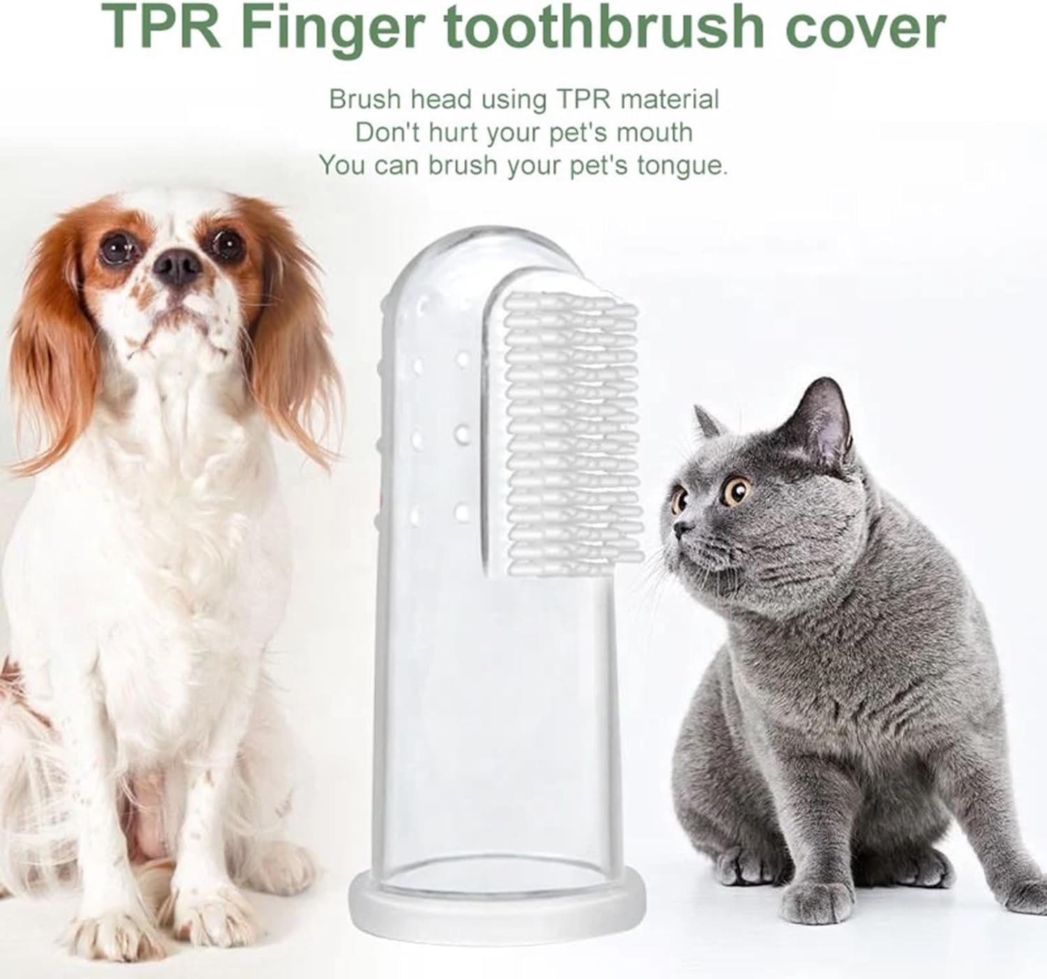 Dog Toothbrush and Toothpaste Kit Set for Dog Teeth Cleaning and Care,Extra Fingerbrush Brushing Dog Dental Care Kit Set image number 3