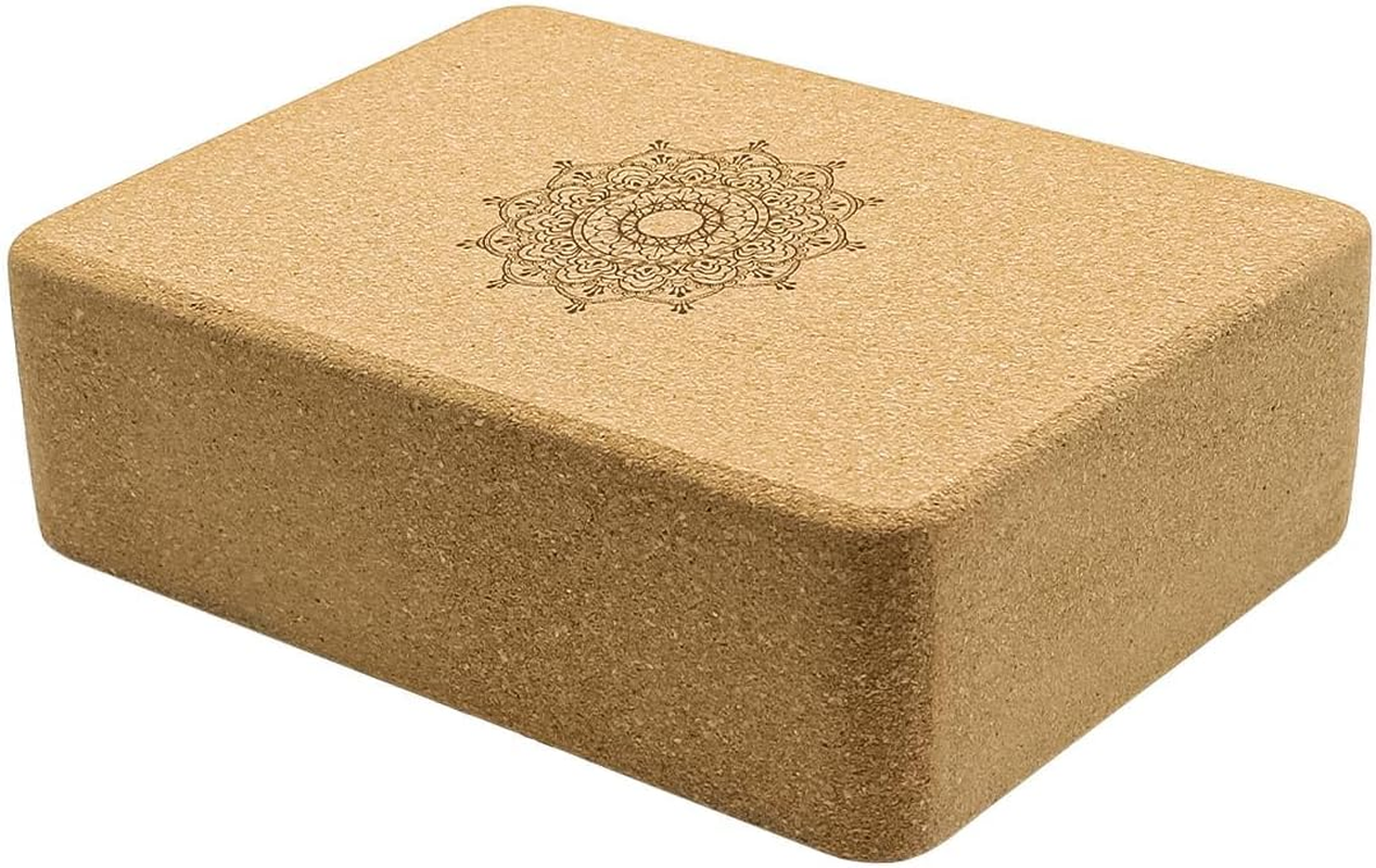 Namvo Cork Yoga Block, Natural Cork Yoga Brick, High Density Eco-Friendly Yoga Accessories for Women, Ideal for Yoga, Pilates, General Fitness and Stretching, 22.5 X 14.5 X 7.5 Cm image number 5