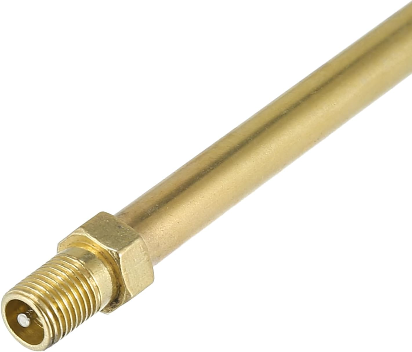 X AUTOHAUX 2Pcs 200Mm/7.87" Long Brass Auto Tire Valve Extension Adaptor Air Tyre Stem Extender Inflation Stright Bore for Car Truck Motorcycle Bike Scooter image number 5