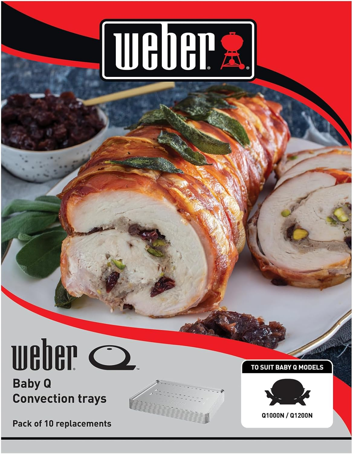 Weber Baby Q Convection Trays - Pack of 10 - Suits Gen 3 BBQ Models image number 3