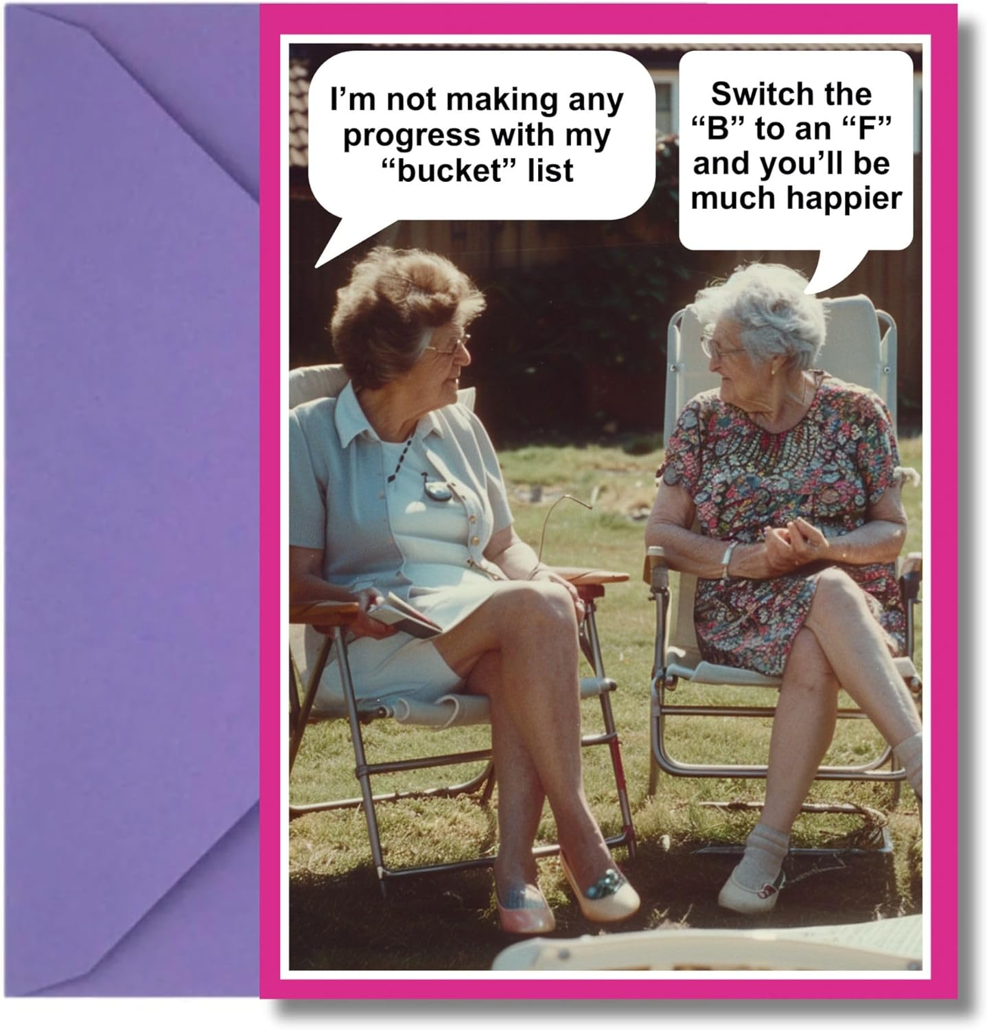 Funny Birthday Cards for Women Rude Bucket List Design Perfect for Best Friends Bestie image number 3