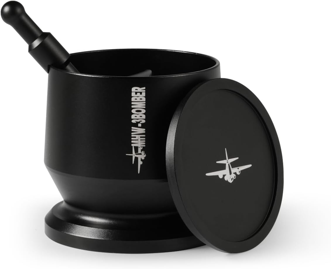 MHW-3BOMBER 51-54Mm Blind Shaker Espresso Coffee Powder Receiver Container Espresso Grounds Cup 51Mm/53Mm/54Mm，Black DR5504B image number 3