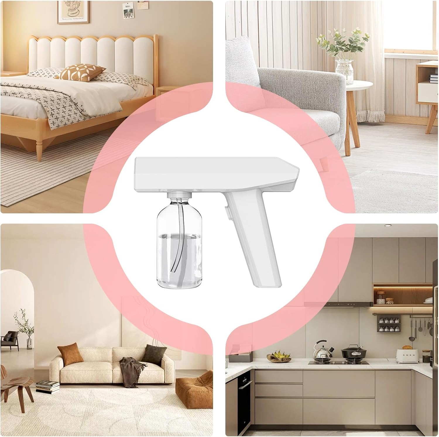 Home Atomizer - Rechargeable Wireless Atomizer 250Ml - Electric Sprayer for Furniture Clean for Clothes Dust Removal for Classroom, Bedroom image number 1