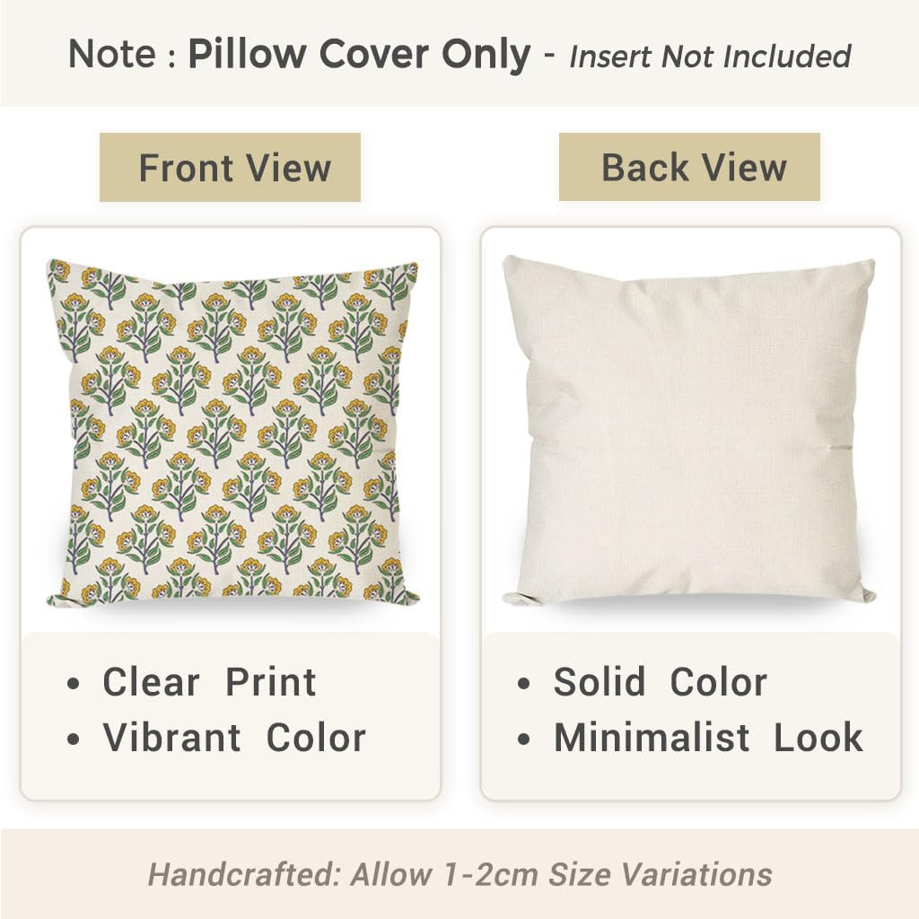 PANDICORN Chinoiserie Pillow Covers 18X18 Set of 2, Chinoiserie Decorative Throw Pillows Cases, Chinoiserie Decorations for Home Couch Sofa PP-288-18 image number 2