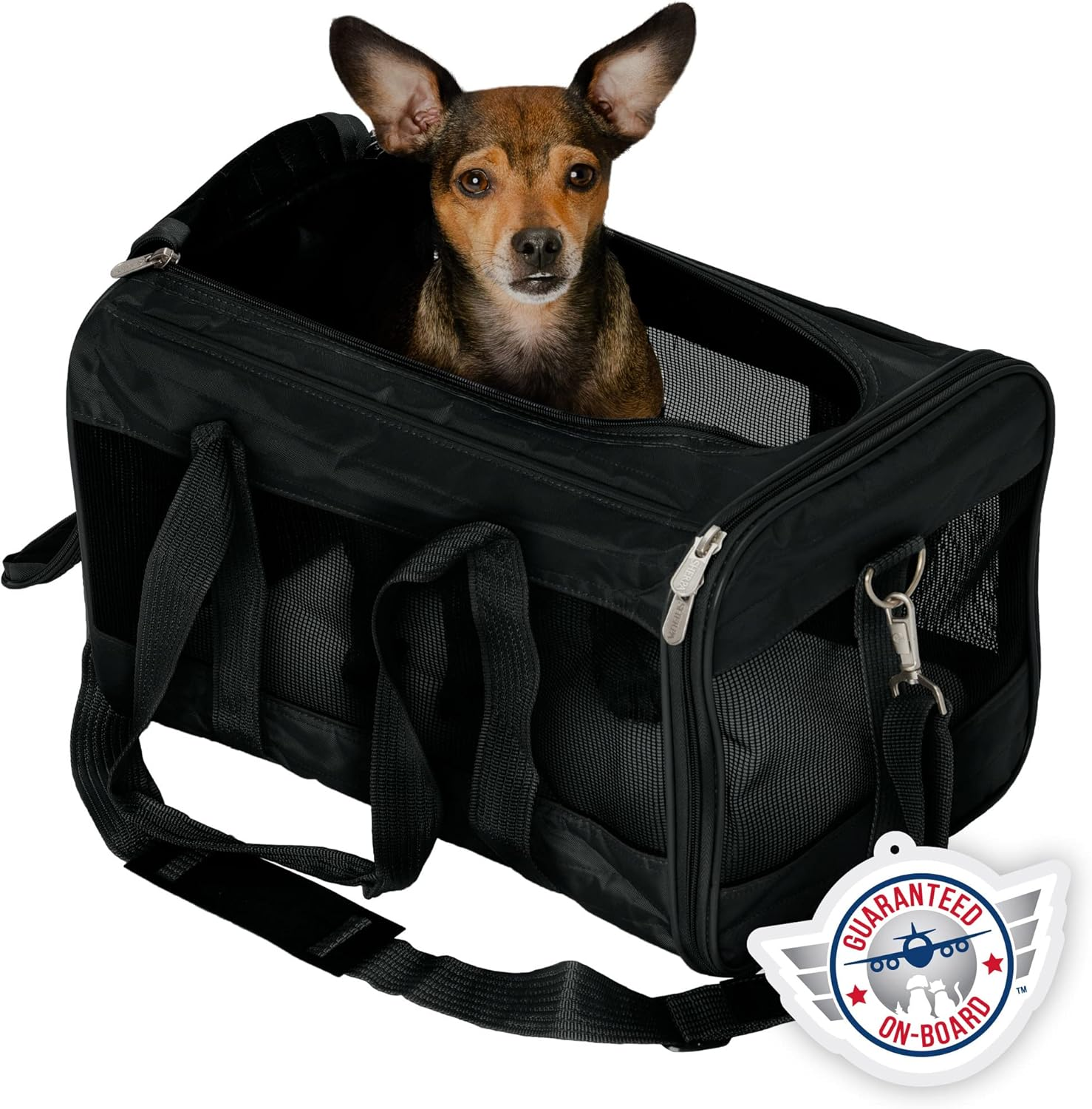 Sherpa Travel Original Deluxe Airline Approved Pet Carrier, Small, Charcoal