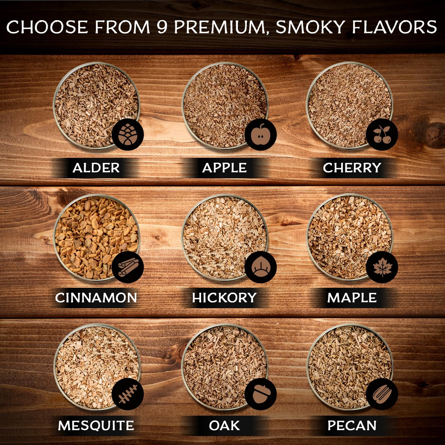 Smoketop 4Oz Bag - Oak Cocktail Smoker Chips for Old Fashioned Cocktails, Whiskey, & Bourbon - by Middleton Mixology Made in the USA (800 Uses) image number 1