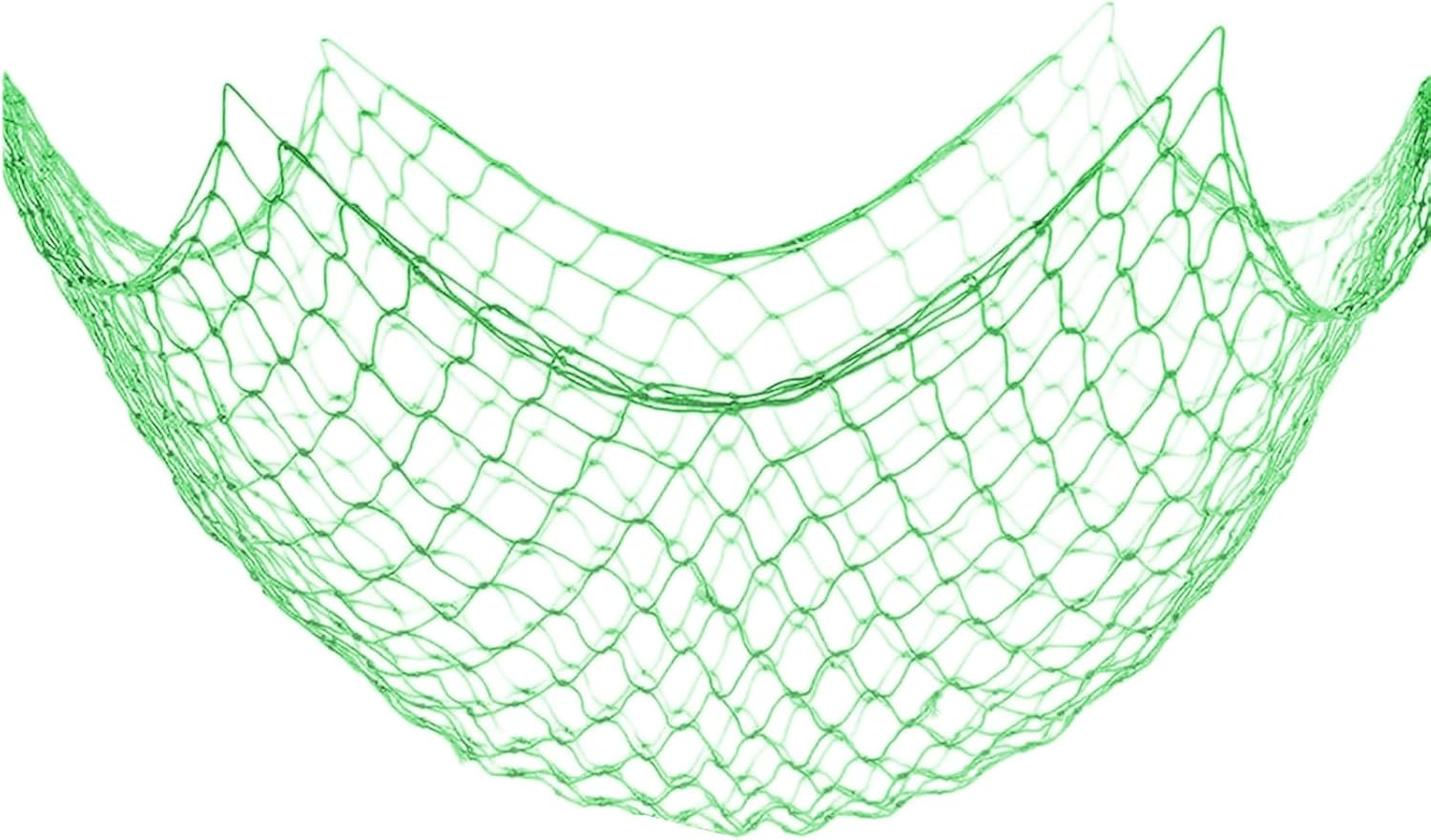 2 Pack Fish Net Decorations for Party, Natural Cotton Hawaiian Party Fishing Net Decorative, Nautical Themed Cotton Fishnet under the Sea Pirate Ocean Beachhalloween Decor