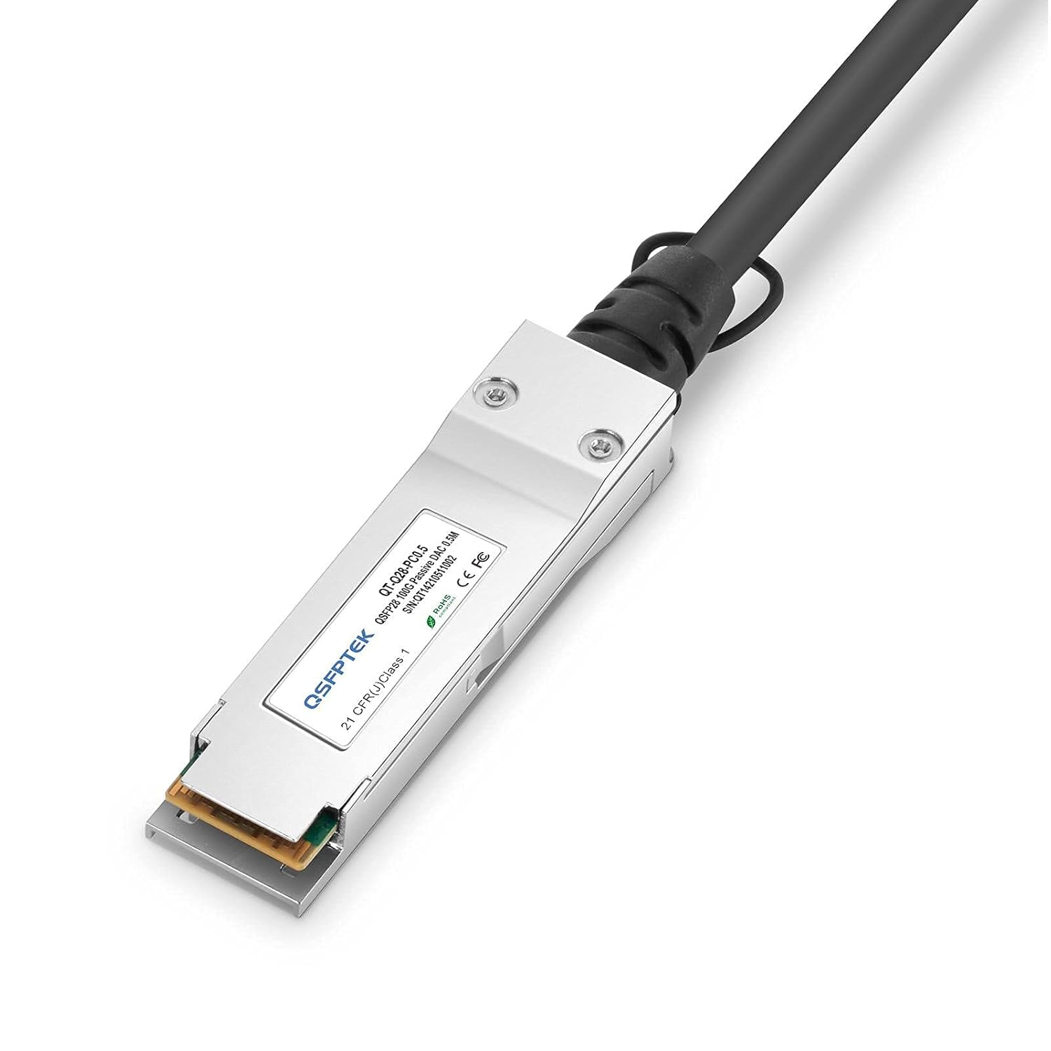 100G QSFP28 DAC, 0.5M (1.64Ft) Passive Direct Attach Copper Twinax Cable Compatible with Cisco QSFP-100G-CU0.5M image number 5