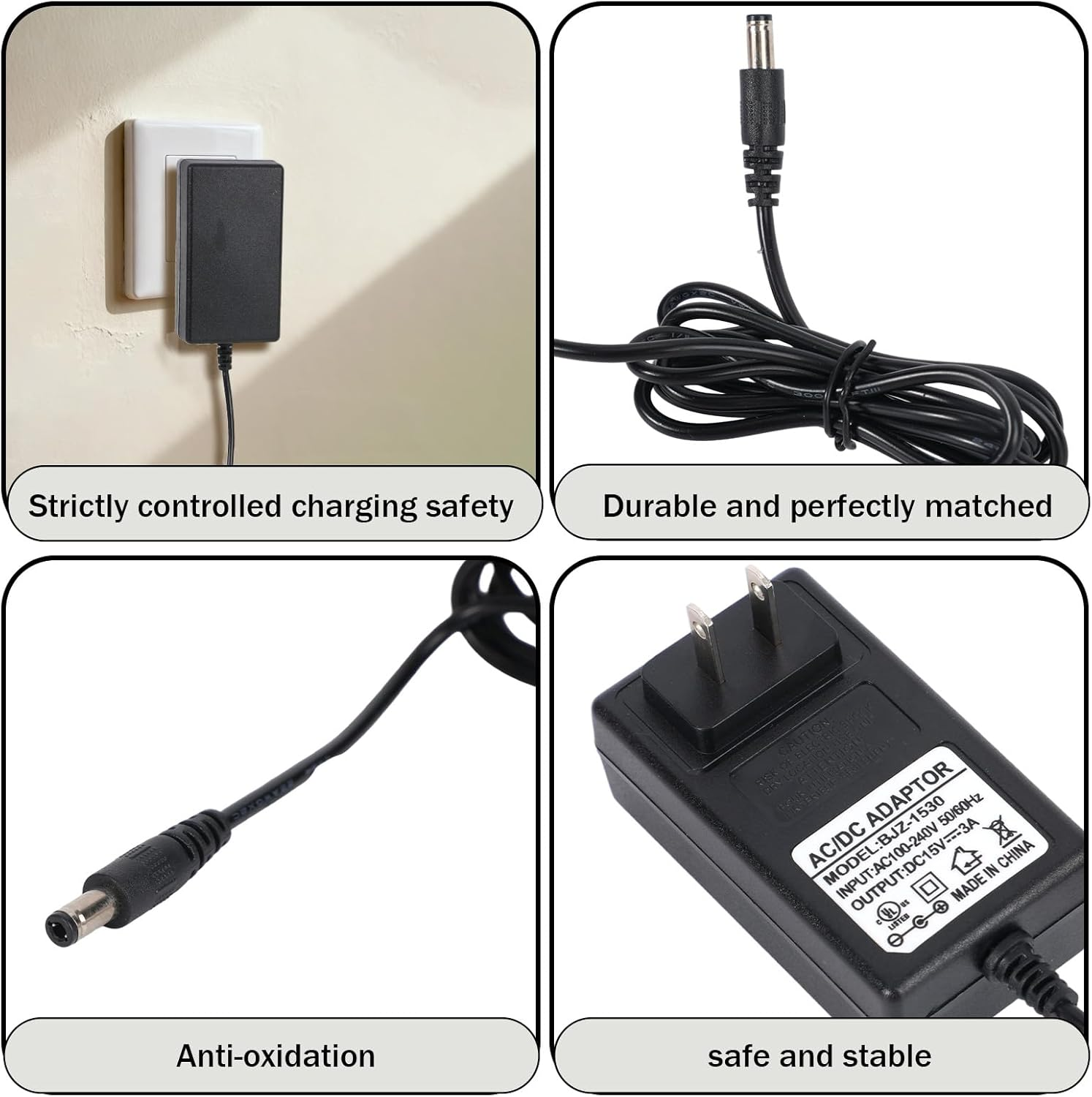 New Upgrade Speaker Charger for Turtlebox, Portable Loud Outdoor Bluetooth 5.0 Speaker Power Cord Replacement Compatible with Turtlebox Gen 2 & Gen 3 image number 2