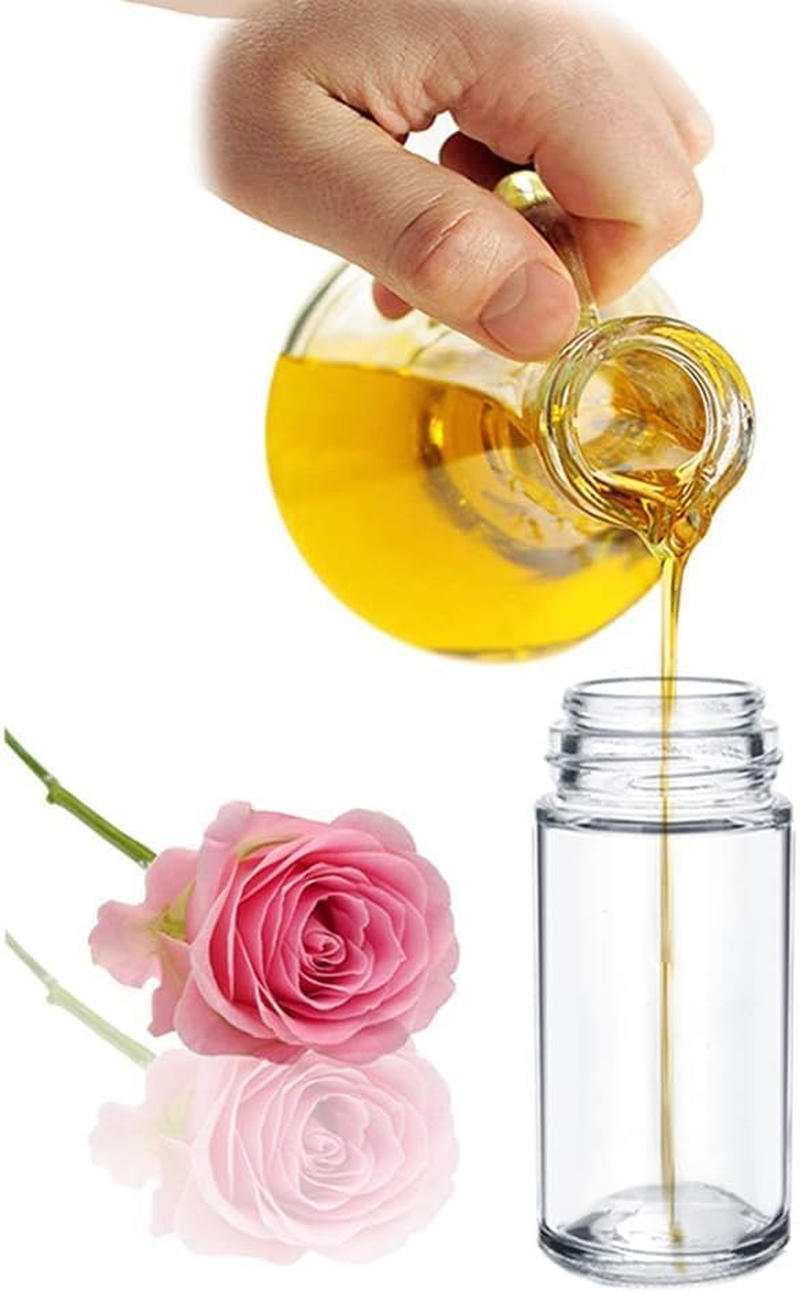 WADY 4PCS 50Ml Essential Oil Glass Roller Bottles - Empty Refillable Clear Roll-On Container with Plastic Balls and Lids (Clear) image number 6