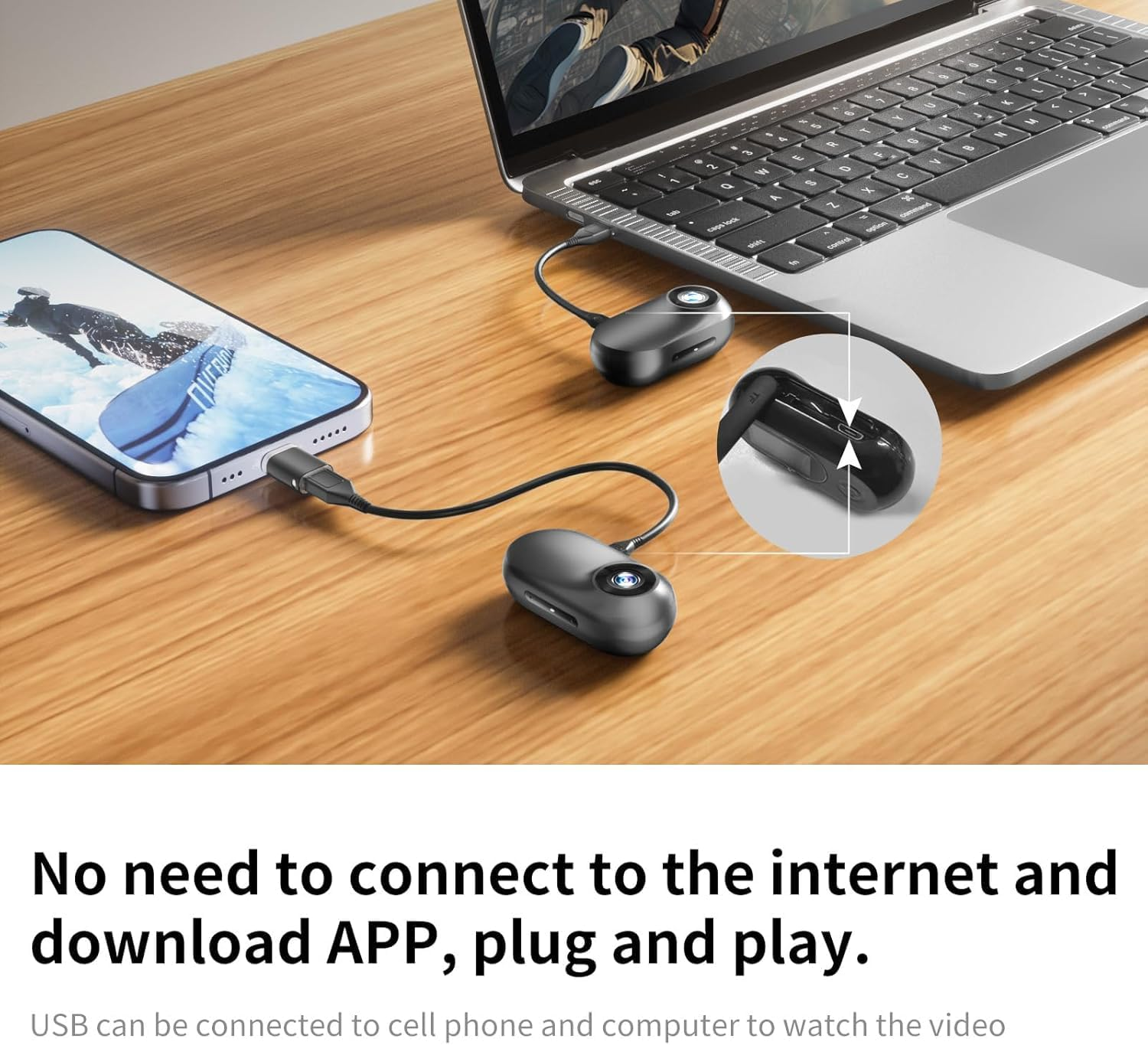 HUAJUN Mini Sports Camera 1080P with Magnetic Mount,360&deg; Thumb Action Camera,0.96-Inch Full View HD Screen,Wide Angle 150&deg; DV Helmet Cam for Outdoor Sports Cam for Traveling,Pet Walking image number 6