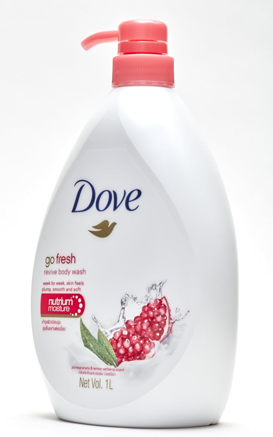 Dove Go Fresh Revive Body Wash, Pomegranate and Lemon Verbena Scent, 33.8 Ounce (1 Liter) International Version image number 3