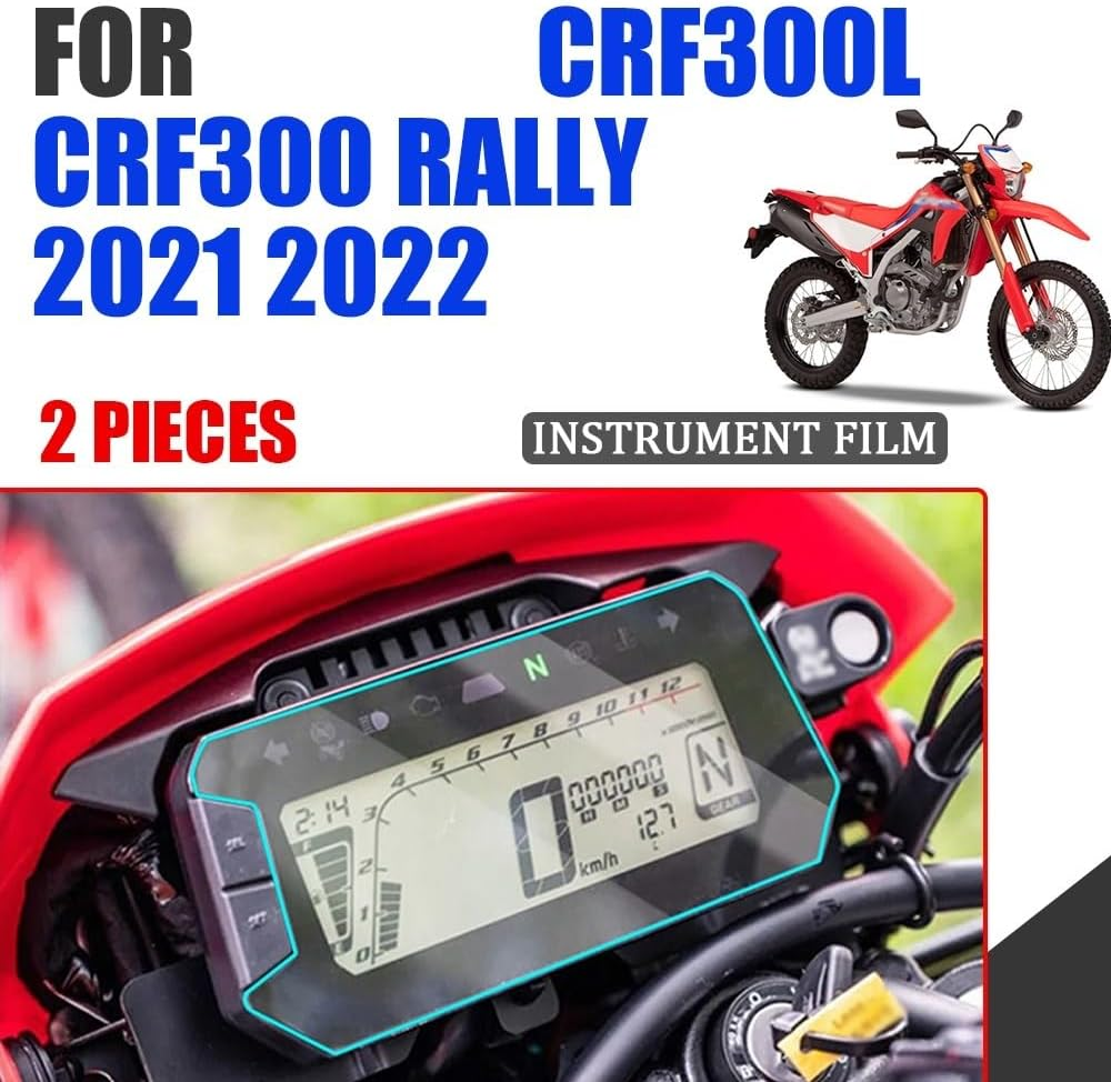 For CRF300L CRF300 Rally CRF 300 L CRF 300L 2021 2022 Motorcycle Accessories Cluster Scratch Protection Film Screen Meter Cluster Screen Protection Film image number 1