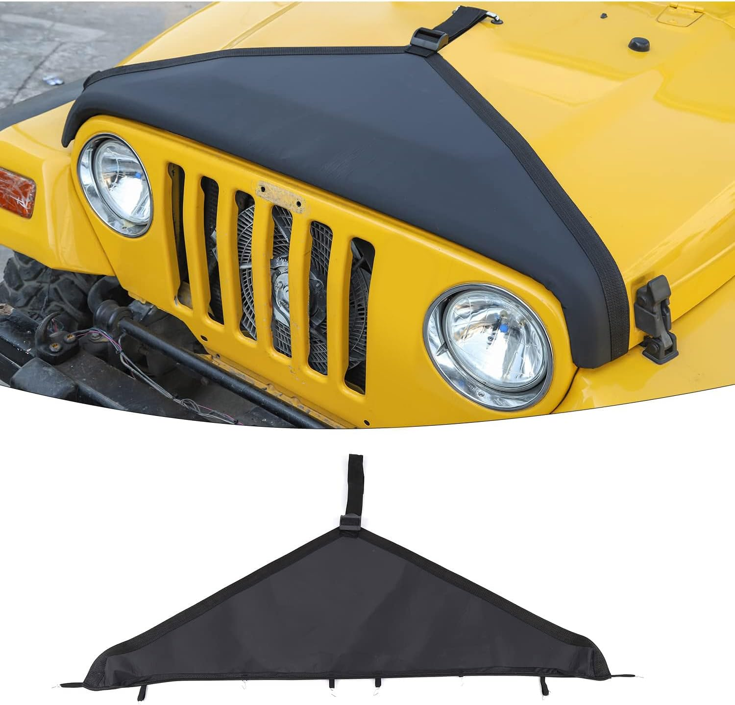 RT-TCZ for Wrangler JK Hood Bra Cover Protector for Jeep JK JKU 2007-2017 Exterior Accessories Plain Black