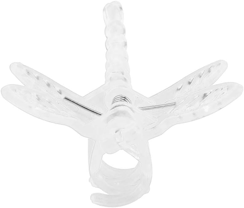 Plant Orchid Clips, Dragonfly Stem Clip Garden Vine Grow Upright Support Stalks Climbing Plants Tomato Trellis Holder Decoration for Supporting Flower Cucumber Vegetables 100Pcs(Transparent) image number 2