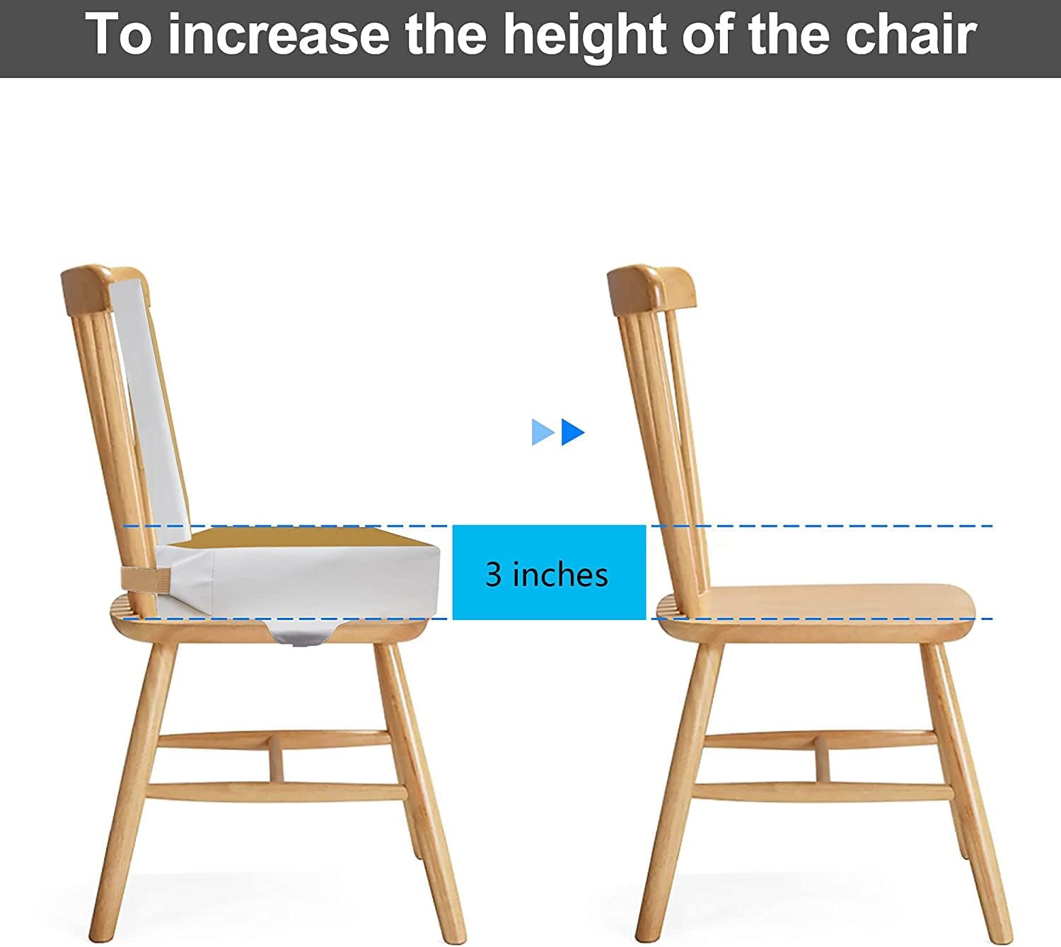 Kalawen Toddler Booster Seat for Dining Table - Khaki image number 3