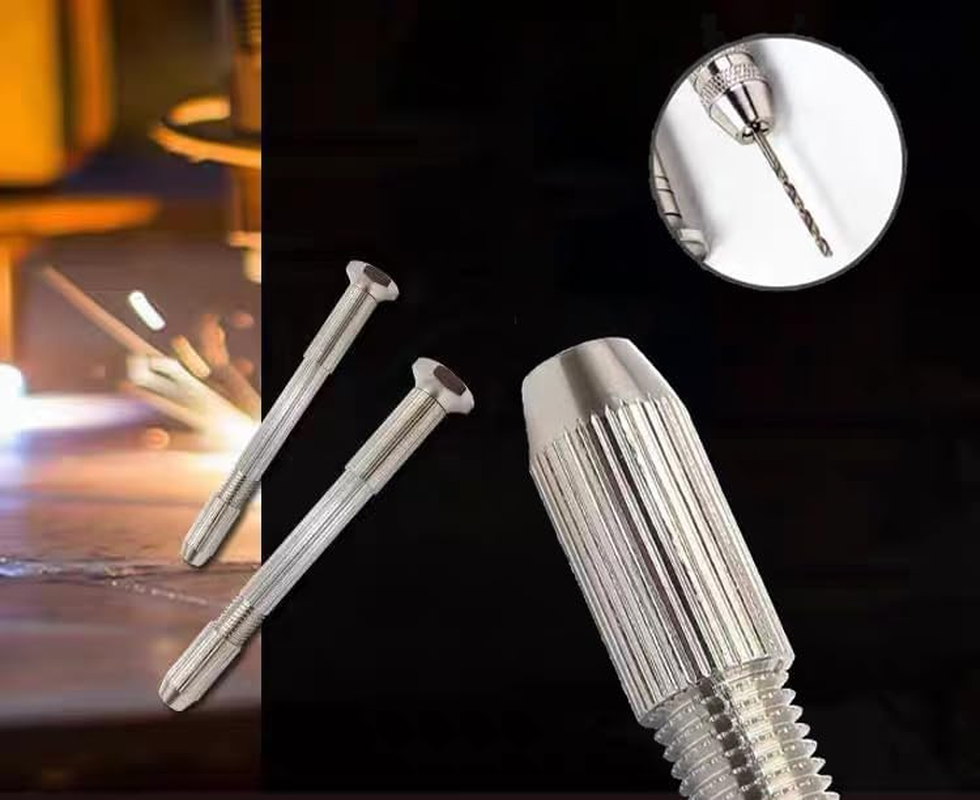 0.3-3.0Mm Mini Hand Drill with 10Pcs 0.8-3.0Mm Twist Drill Bits Set Wood Bodhi Plastic Drilling Kit 11Pcs Hand Twist Drill Set image number 1