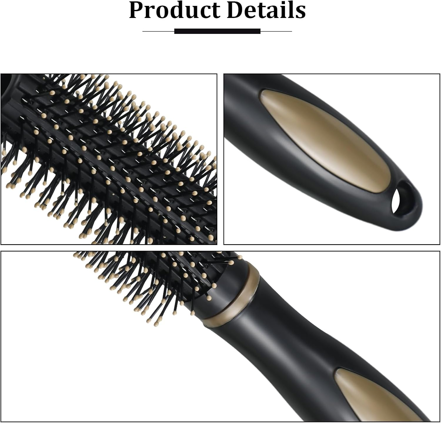 6 Piece Hair Brush Set, Massage Combs Multiple Styles Brush Hair for Women Men Home Use Travel image number 3