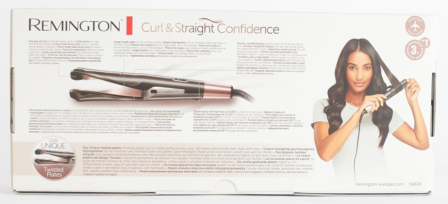Remington Curl&Straight Confidence S6606 2-In-1 Hair Straightener image number 4