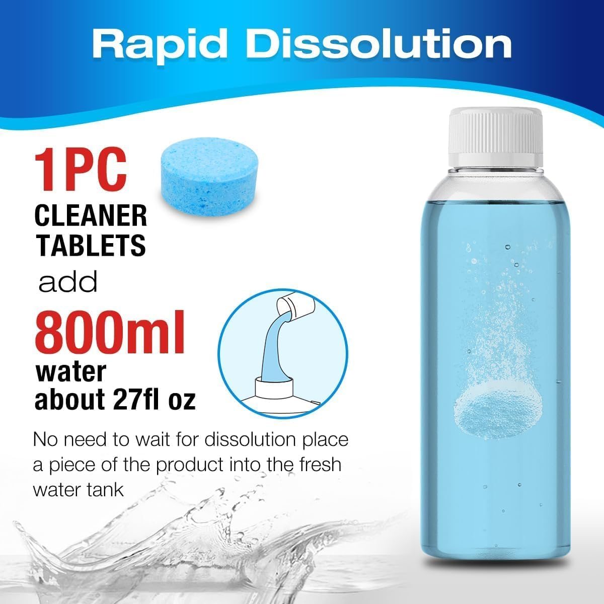 Multi-Surface Floor Cleaner,Deep Cleans for All Vacuums Robot Mop,Compatible with Roborock,Tineco, Irobot,Dreame,Ecovacs,Shark,Bissell,Etc. Cleaning Machine Solution-36 Tablets image number 5