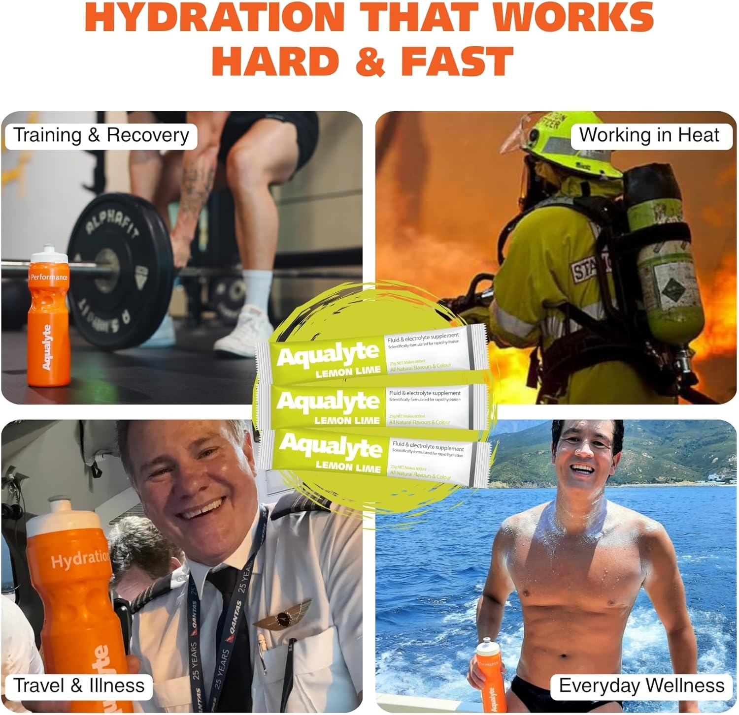 Hydration & Electrolyte Supplement, Natural Hydration Support, Great Taste, Rapidly Absorbed, Packed with Essential Electrolytes, 25G Sachets, Makes 600Ml, Box of 125 image number 2