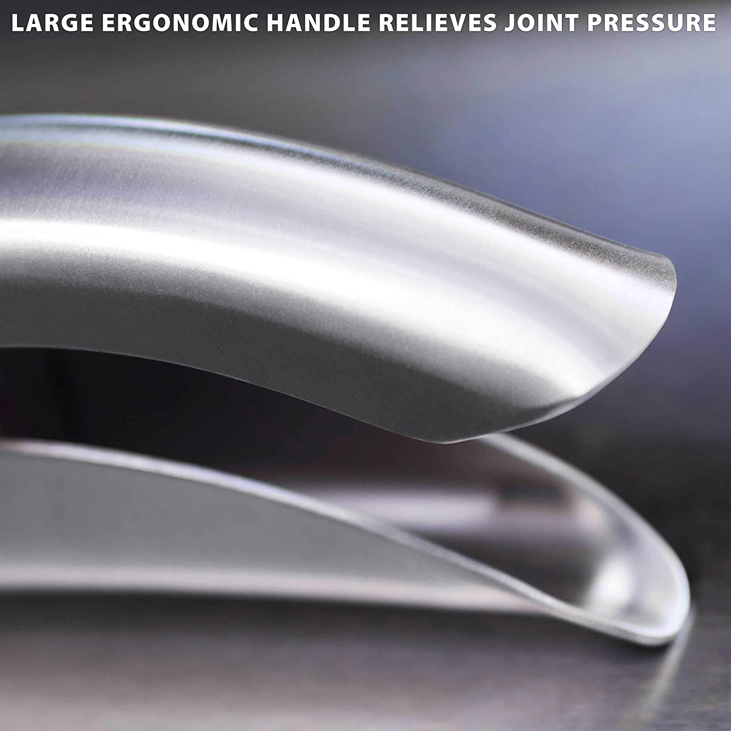 MANNKITCHEN Double Lever Assisted Garlic Press|Garlic Mincer&ndash; Built from Solid 304 Stainless Steel for Effortless Crushing and Durability image number 3