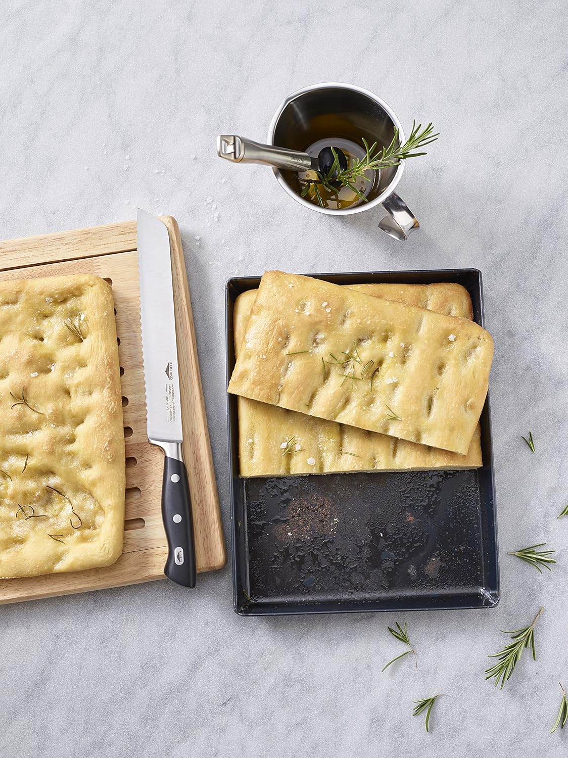 Paderno Blue Steel Baking Sheet, 400 Mm X 300 Mm X 30 Mm image number 5