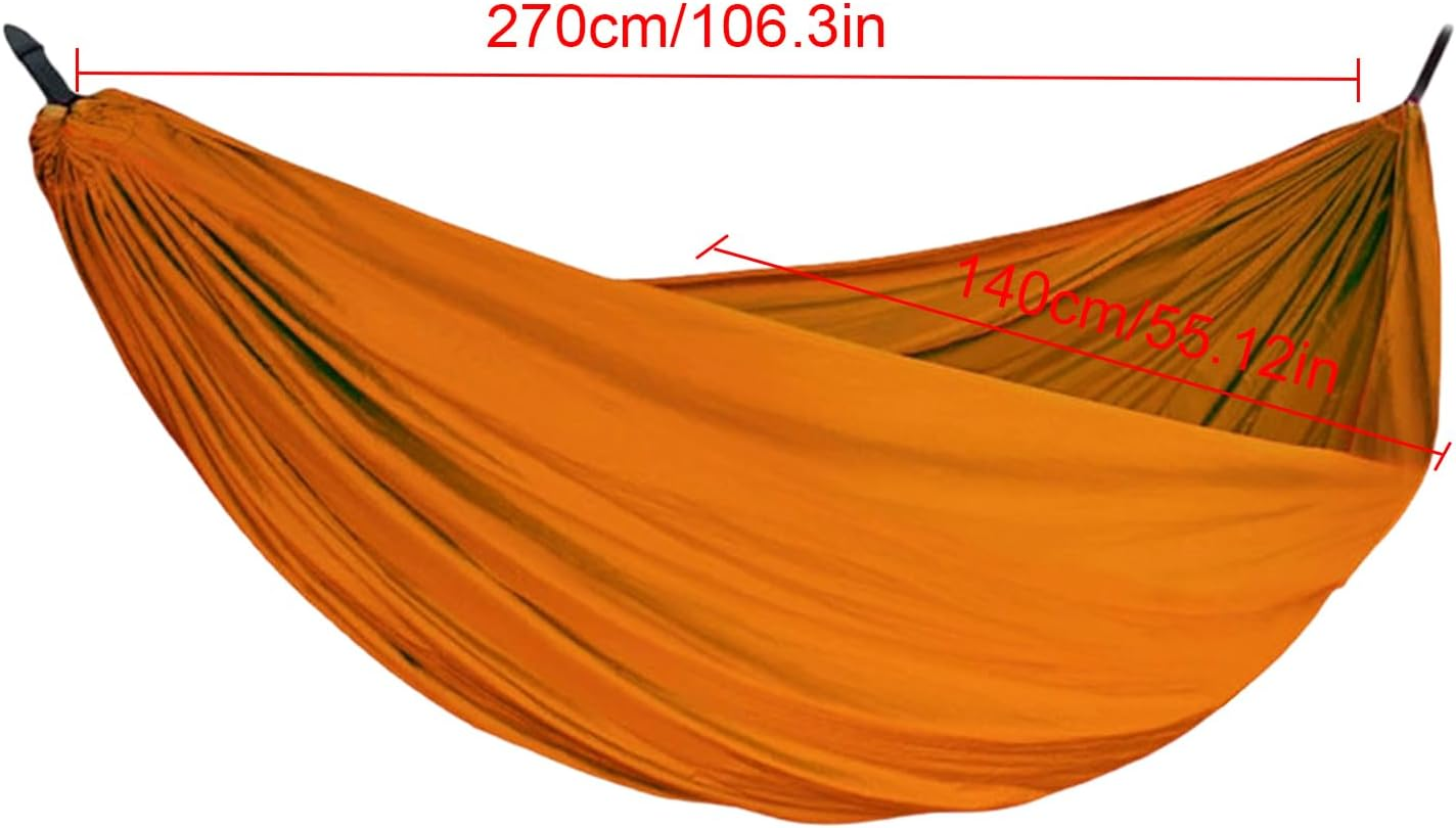 Hammock for Camping | Double Single Person Hammocks for outside | Comfortable Equipment with Picnic Blanket for Travel Hiking Beach Park Backyard image number 6