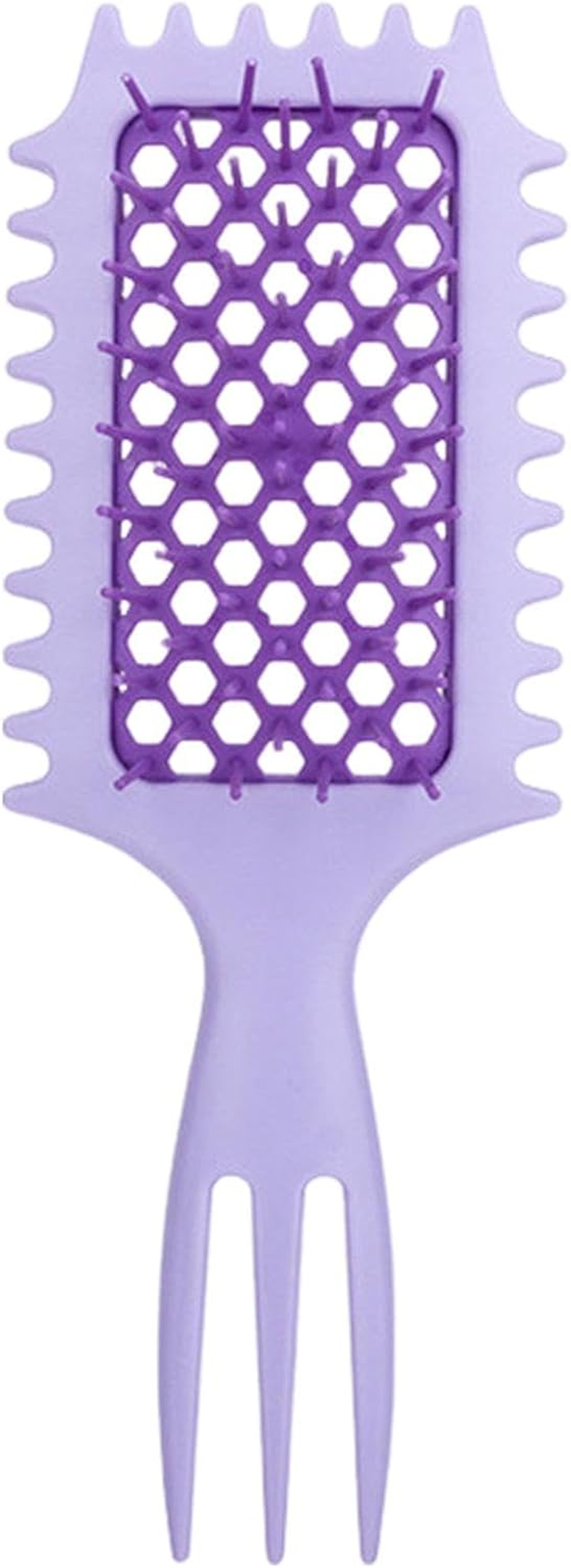 Defining Brush for Curly Hair,Ergonomic Hair Detangling Brush | Curly Hair Brush for Combing and Shaping Curls, Portable Curl Defining Brush image number 3
