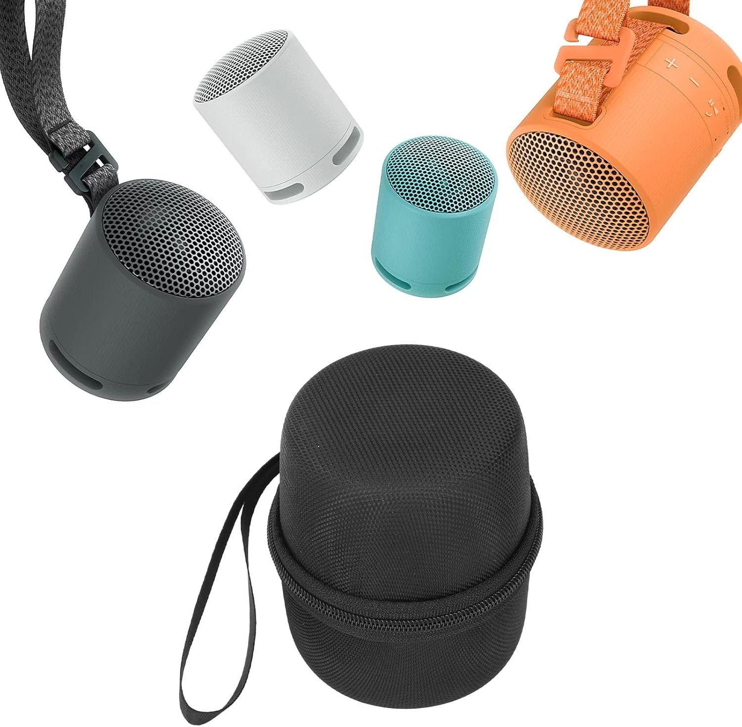 Carrying Case for SRS XB100/XB12/XB13 Speaker, Waterproof EVA Hard Case, Hard Shell Protective Storage Travel Case, Black image number 6