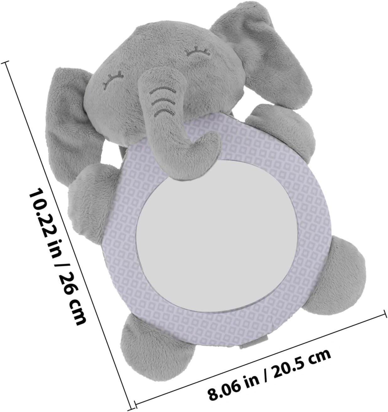 Rear Facing Car Mirror for Safety with Cute Animal Design Shatterproof Lightweight Observation Mirror for Rear Seat Ultra and Practical for Road Trips image number 6