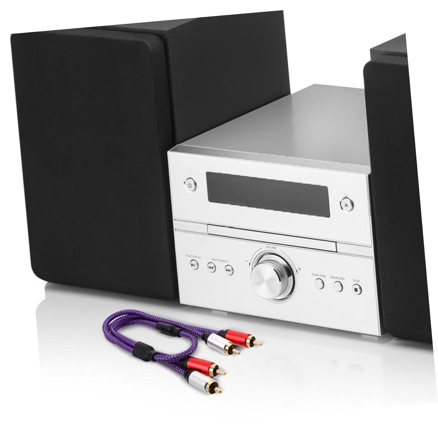 EXQUIMEUBLE Audio Cables for Car and Home Audio Systems Shielded Stereo Cable for Amplifiers and Speakers image number 4