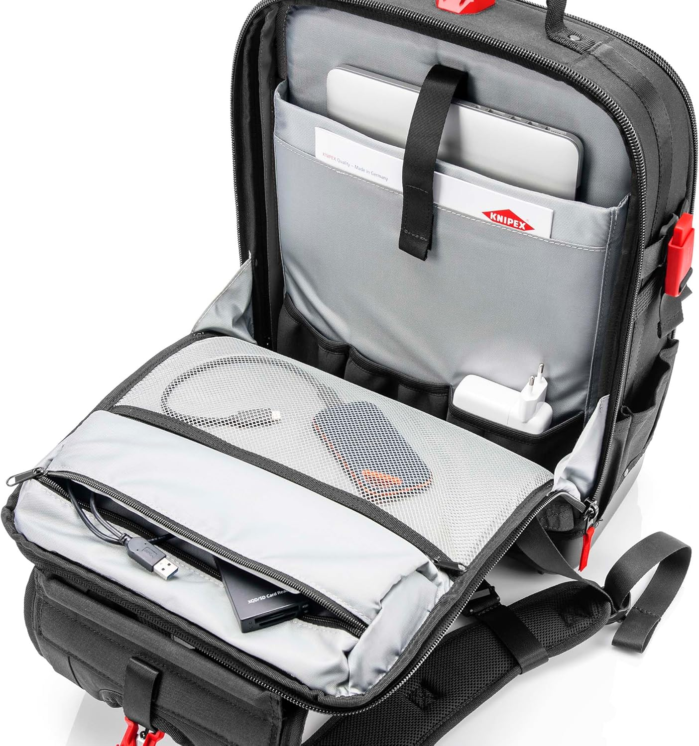 Knipex 00 21 50 LE Modular X18 Empty Tool Backpack, 530 X 370 X 190 Mm Size image number 4