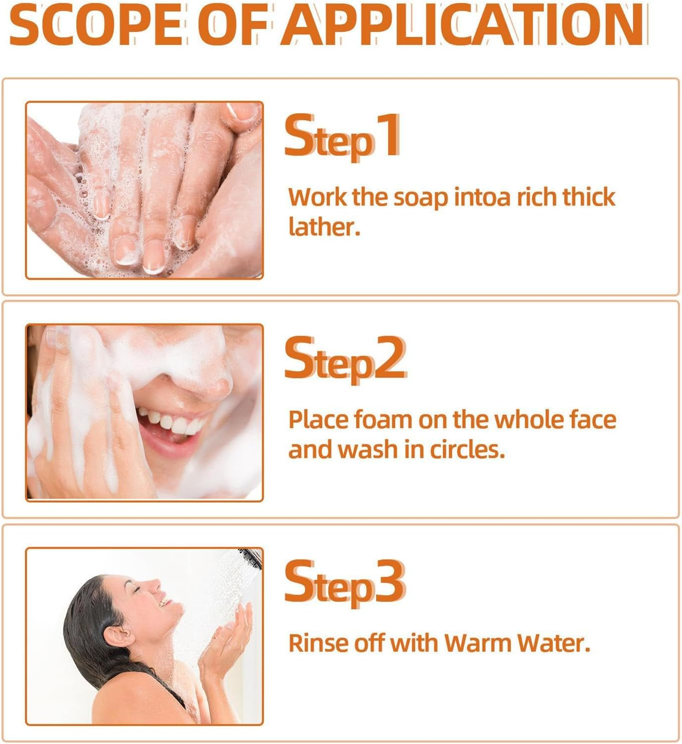 Turmeric Face Soap, Turmeric Soap for Face, Turmeric Face Soap Turmeric Soap Bar for Cleansing Face, Body to Cleanse Skin Bath Soap Hamil image number 4