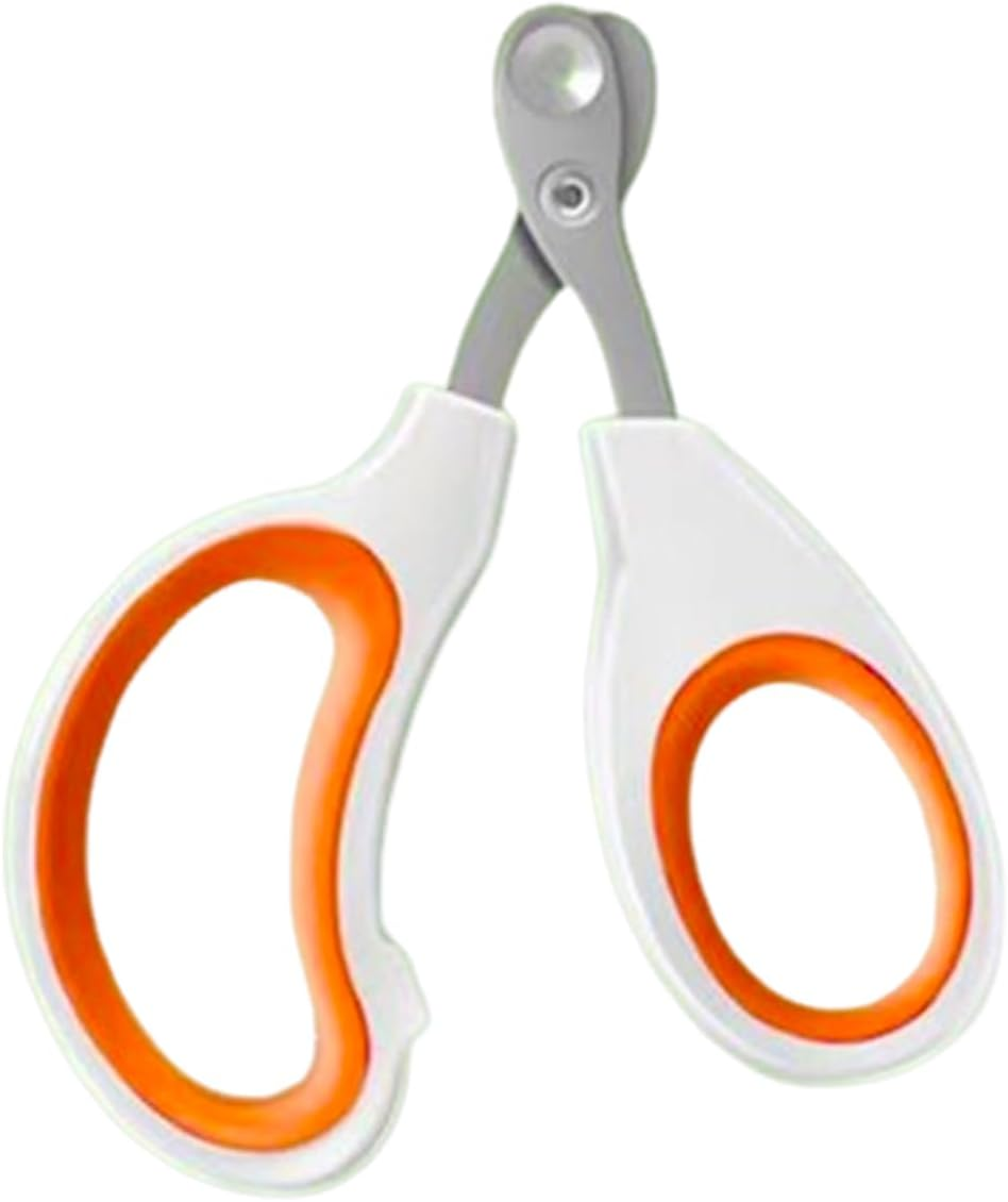 RIBHNXHI Cat Nail Clippers with Circular Cut Hole to Avoid over Cutting, Professional Pet Nail Clippers with Sharp Angled Blade, Complete Paw Care Set for New Pet Owners (Orange) image number 3