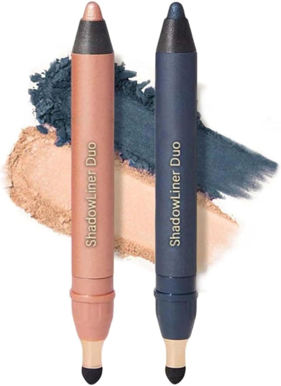 Shadow Liner 2-In-1 Eyeliner & Eyeshadow, for Quick, Vibrant Eyes, Smudge-Proof Wear,Waterproof Eyeshadow Stick for Smoky or Natural Eye Makeup(Smokeshow+Gaze)