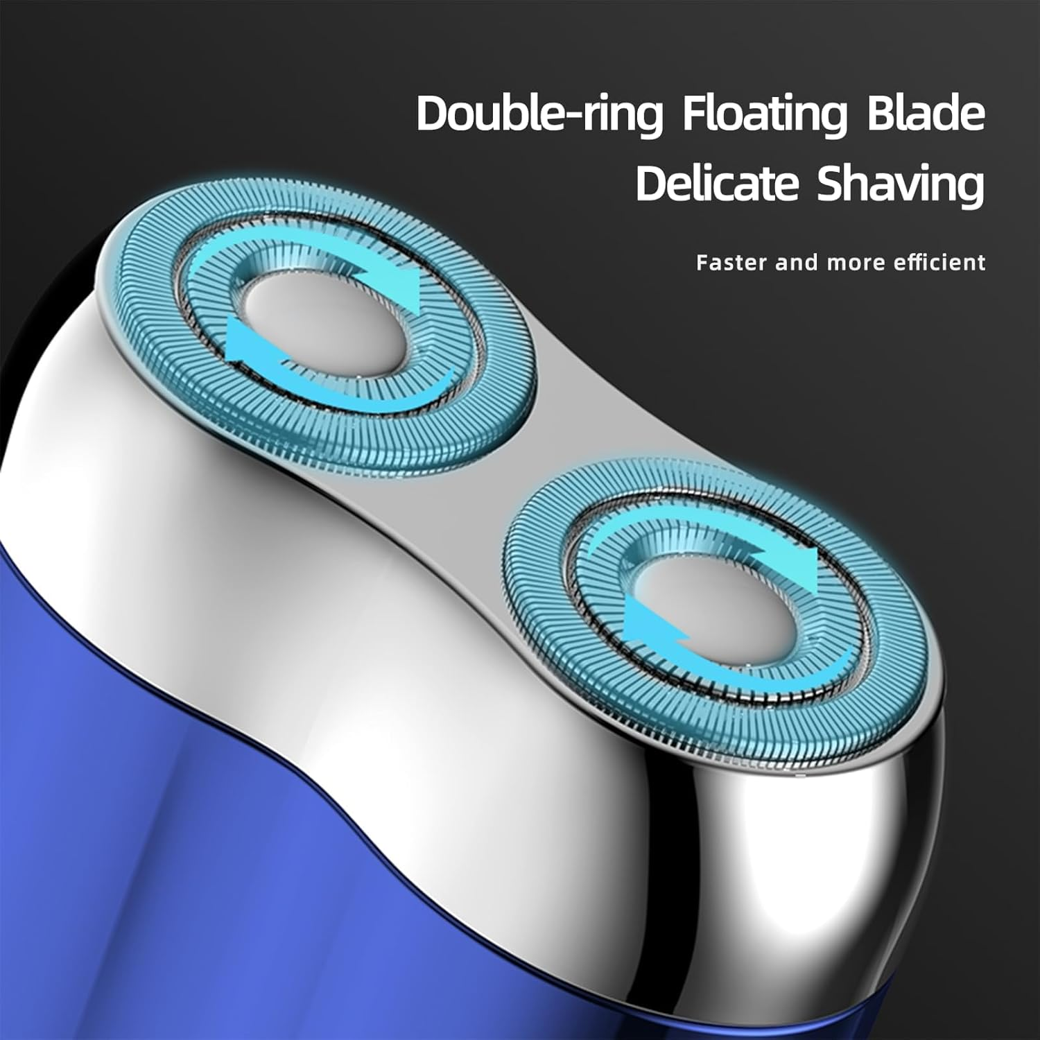 Mini Dual-Head Electric Shaver, New Model Upgraded Pocket Shaver USB Mini Shavers for Men, Rechargeable Waterproof Compact, Washable Double Head Razor image number 1