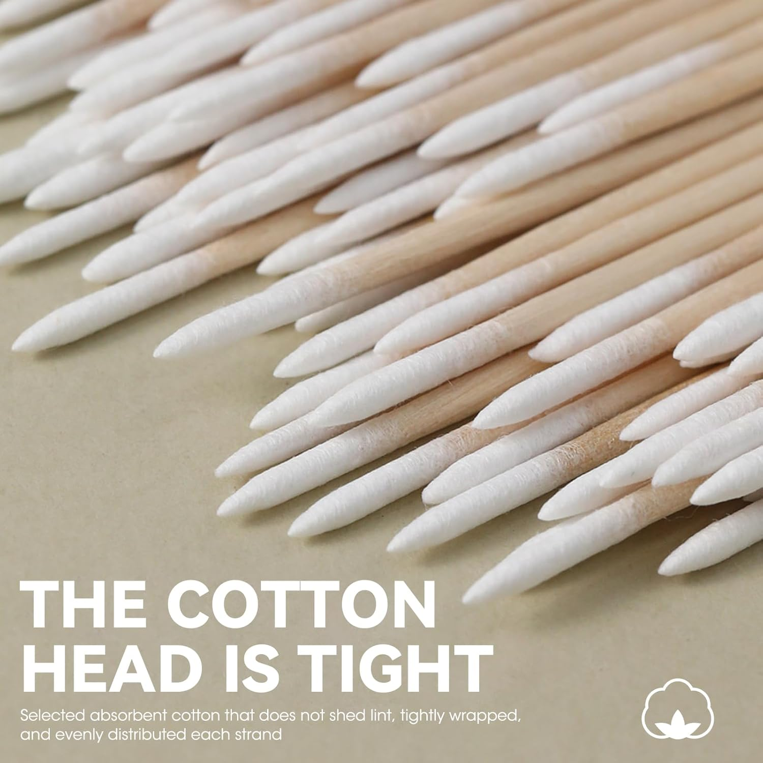 500 Pcs Pointed Tip Cotton Swabs - 4 Inch Precision Microblading Buds with Thin Wooden Handle for Makeup, Nail Polish, Cosmetic Touch Ups & Detailed Cleaning image number 6