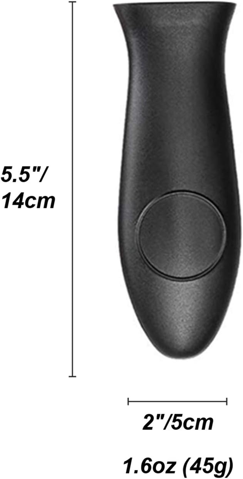 Silicone Hot Handler Holder Reusable Diswasher 6 Pcs Heat Resistant Pot Handle Sleeve Non-Slip Potholder Dishwasher Safe Rubber Grip Handle Cover for Pans, Cast Iron, Griddles, Cookware Handles Black image number 2