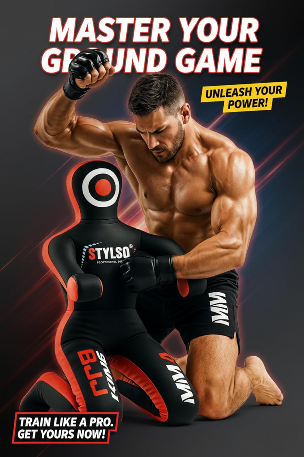 Stylso Un-Filled Grappling Dummy Wrestling Dummy Jiu Jitsu Dummy image number 4