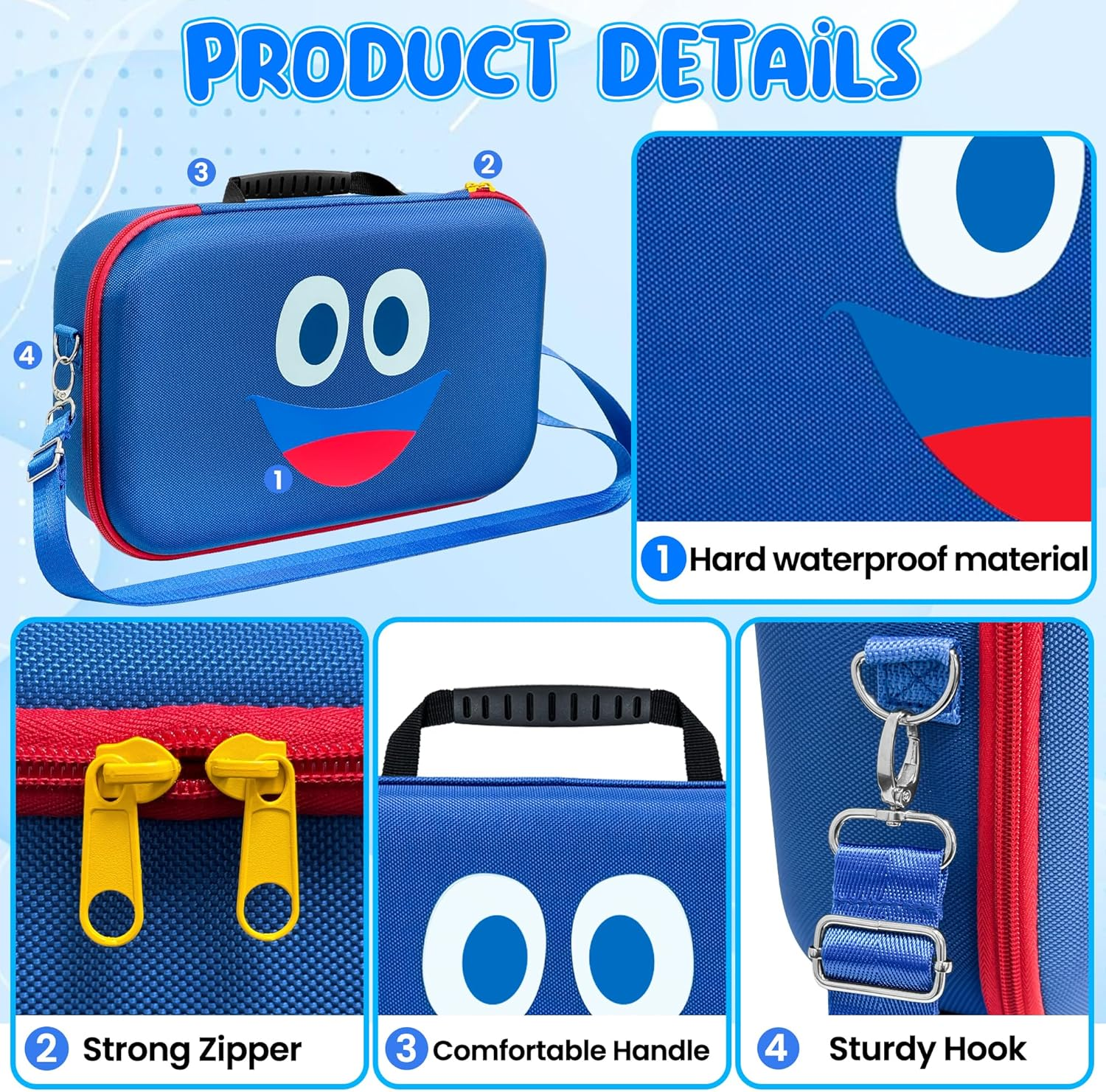 Carrying Case Compatible with Little Tikes Story Dream Machine Books Starter Set, Kids Toys Protective Storage Bag for Little Tikes for Storytime Audio Play, Storybooks, Character Collection(Box Only)