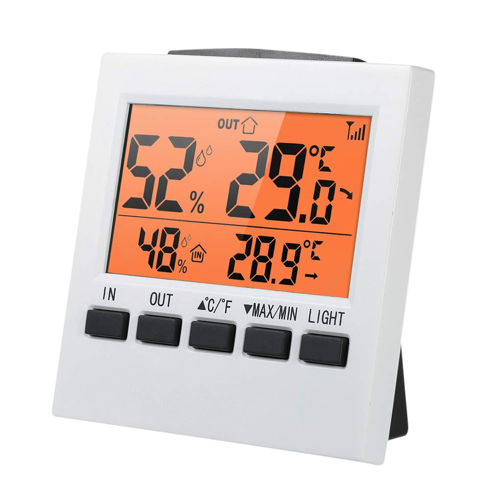 Digital Indoor Hygrometer with Max Min Value Display Transmitter Temperature Humidity Meter for Home Greenhouse Warehouse Farm image number 4