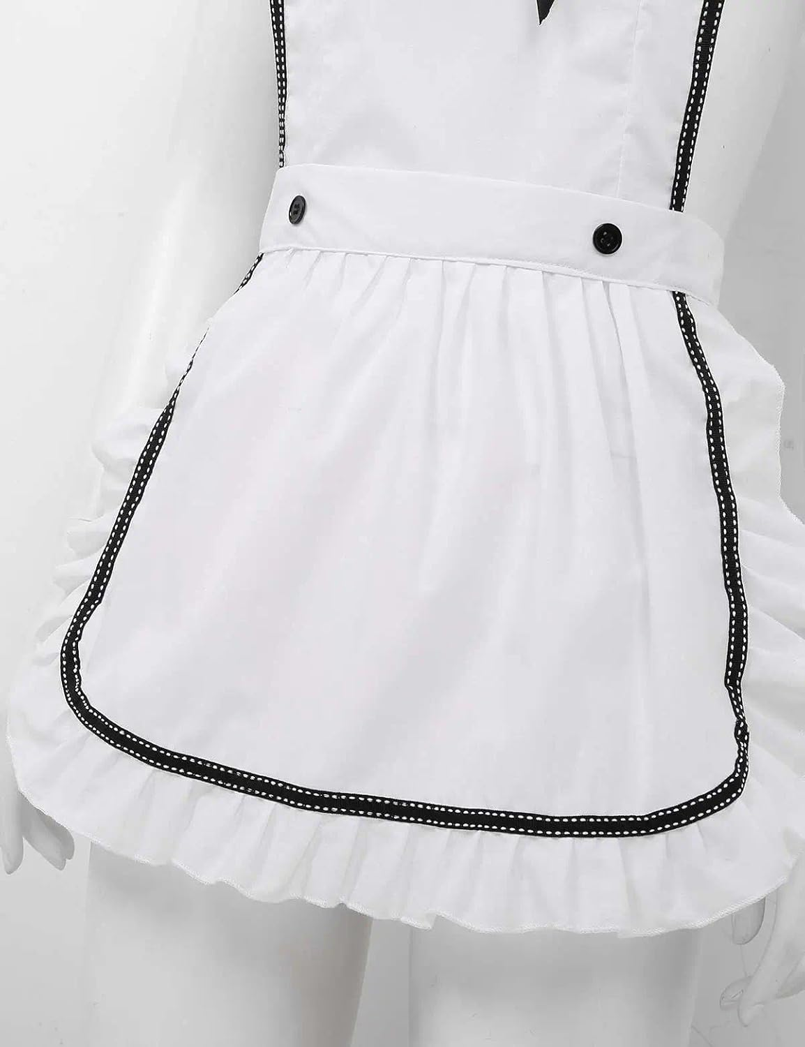 Sexy Maid Outfit for Women, Ruffle French Apron with Hair Hoop and G-String Briefs &mdash; SZTTY